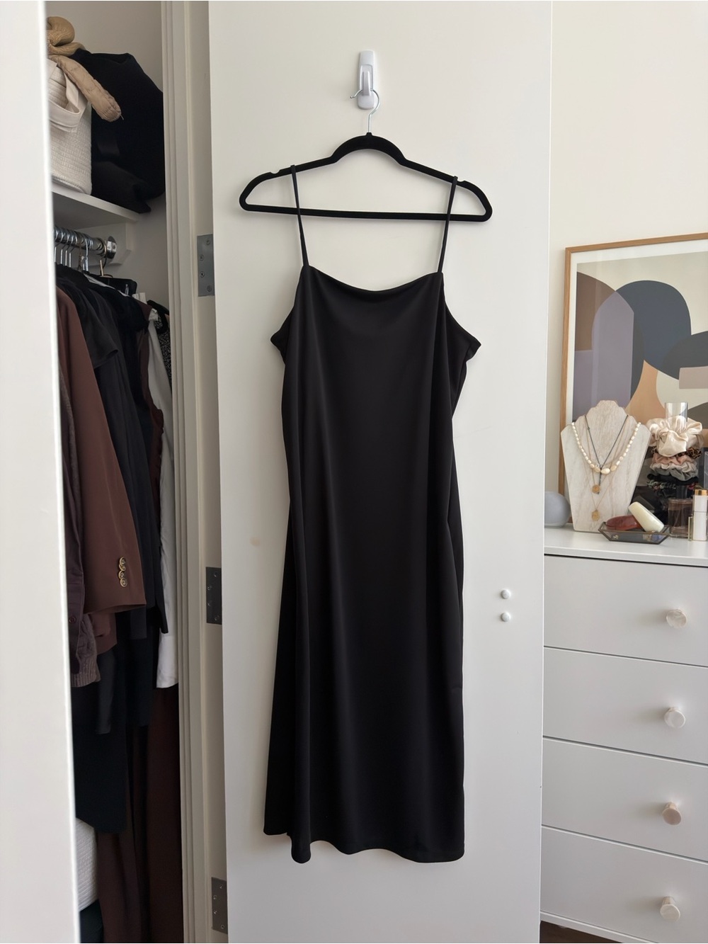 H&M Black Midi/Maxi Dress | Size M